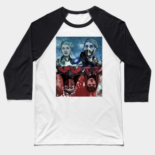 Frost/Skarlet Baseball T-Shirt